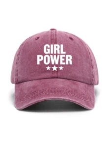 Vintage Washed Adjustable Cap, Unisex, All-Season Spring Summer Autumn Winter, Suitable For Valentine's Day, Wedding, Christmas, Father's Day, Outdoor Sports, Travel, Sun Protection, Gifts For Men And Women, Customizable Trucker Cap, Available In Black, Pink, Purple, Yellow And More Colors, Casual Headwear - GIRL - View 12