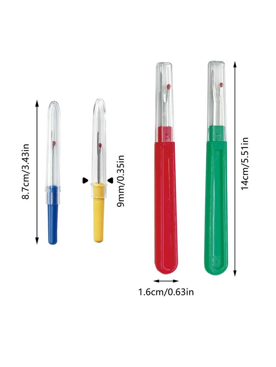 4pcs Seam Ripper Set, Dual Size Sharp Stitch Removal Tool, Suitable For Daily Sewing, Embroidery, Holiday Decor And Home DIY Projects, Essential For Sewing Beginners, Tailors And Craft Enthusiasts - 4-piece Cable Removal Kit - View 1