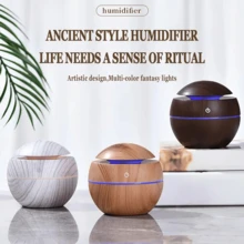 Mini difusor de aire con fragancia de madera, humidificador portátil USB, humidificador ultrasónico silencioso - Albaricoque - Ver 6