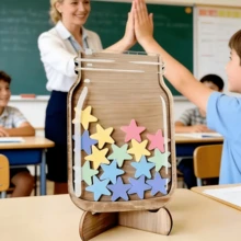 1个星形奖励罐，酷炫教学奖励罐，教室星形贴纸，公告栏家庭教室星形奖励定期训练表，办公及学校用品 > 学校及教育用品 > 教学用品 > 教学工具 - 獎勵罐 - 查看 3