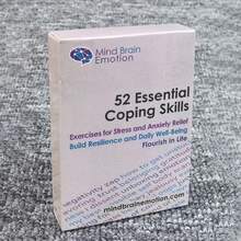 52pcs Essential Coping Skills Cards - Stress Management, Anxiety Relief Exercises - Cultivate Emotional Agility, Resilience And Self-Confidence - Self-Care Therapy Game For Teens And Adults - View 2
