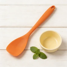 2/4/6 Pack Silicone Spoon Spatula, Flexible Seamless Kitchen Utensil For Mixing Stirring Cooking Scraping Baking, Non-Stick Cookware , Dishwasher (Blue/Orange/Red/Pink/Green) - View 8