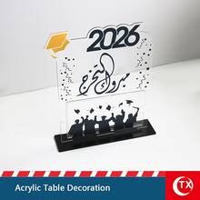 2026 亚克力桌面装饰钱币相框，创意毕业帽现金礼物展示架，相框装饰，适用于毕业派对桌面摆设、学生礼物、家居装饰、收藏纪念品 - 1PC - 查看 6