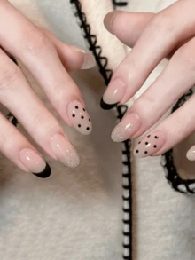 20 miếng dán móng tay nền trong suốt, cần sấy khô bằng đèn UV, chất lượng cao cấp, bền bỉ, bán sỉ xuyên biên giới, cùng kiểu dáng, hình dán móng tay chủ đề cuốn sách đỏ, phù hợp cho đầu ngón tay. - Nhiều màu - Xem 3