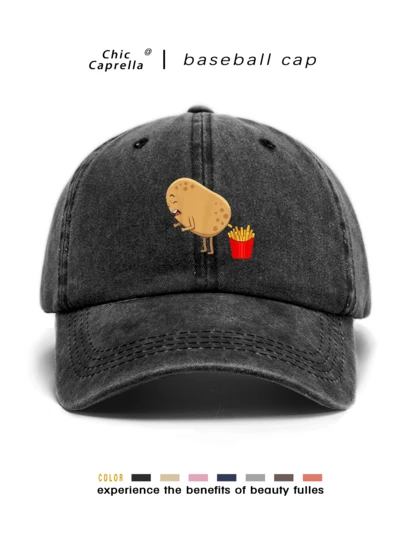 Un sombrero lavado con estilo retro para hombres y mujeres, apto para todas las estaciones: primavera, verano, otoño e invierno. Cuenta con una correa ajustable y es adecuado para el Día de San Valentín, bodas, Navidad, Día del Padre, actividades al aire libre, viajes y protección solar. Es un regalo esencial y personalizable para hombres y mujeres. Disponible en negro, rosa, morado y amarillo como un accesorio casual.