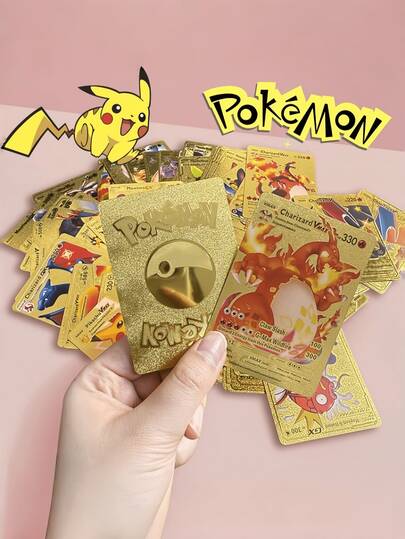 pokemon 55/10pcs High-End Vmax Cards, Anime Game Cards, Battle Cards, Creative Small Gifts, Holiday Decorations, Birthday Party Supplies, Birthday Gifts, Art Crafts Decorations, Fnaf, Ronaldo, Anime Items, Anime, Ronaldo, Games (Random Delivery)
