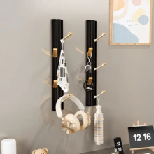 创意隐形挂钩，新型垂直穿孔壁挂式衣架 - 彩色 - 查看 2