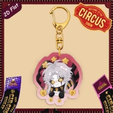 The Freak Circus Keychain, Harlequin, Pierrot, Jester Keychain, Anime Cartoon Keychain, Anime Fans Merchandise, Bag Charm, Water Bottle Decor, Birthday Gift, Party Favor - Multicolor - View 10
