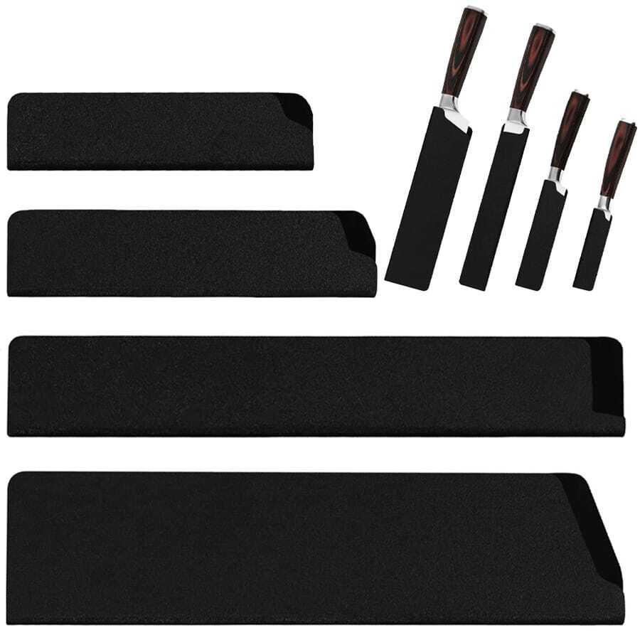 1pc Universal Knife Edge Guards Set, Non-BPA Knife Sheath, Gentle On Your Blades - Multicolor - View 1