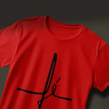 Printed T-Shirt With Faith Text, 100% Premium Cotton Men's, Sizes 2 To GG - Red - View 2
