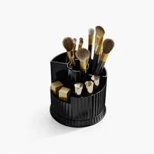 1pc Simple Style 360 ° Rotary Cosmetic Storage Box, Multifunctional Cosmetic Storage Rack, Can Be Used As Bedroom Decoration, Living Room Decoration, And Suitable For Lipstick, Eye Shadow Brush, Perfume, Skin Care Products, Cosmetics, Bathroom, Bedroom And Other Occasions. - View 8