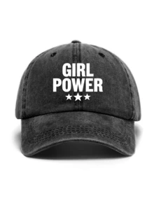 Vintage Washed Adjustable Cap, Unisex, All-Season Spring Summer Autumn Winter, Suitable For Valentine's Day, Wedding, Christmas, Father's Day, Outdoor Sports, Travel, Sun Protection, Gifts For Men And Women, Customizable Trucker Cap, Available In Black, Pink, Purple, Yellow And More Colors, Casual Headwear - GIRL - View 5