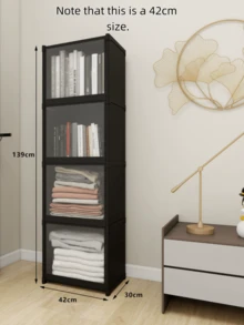 Tủ đựng quần áo hai màu đen trắng có nắp đậy, chống bụi, tiết kiệm không gian, giá đựng quần áo di động nhiều kích cỡ, giá đựng quần áo chống bụi, giá đựng đồ nhiều tầng cho phòng ngủ - Thiết kế có nắp đậy, phù hợp cho gia đình và ký túc xá, tủ quần áo phòng ngủ hiện đại, cấu trúc chắc chắn, quà tặng ngày lễ - Nhiều màu - Xem 12