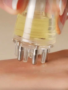1 pieza Mini peine de aceite, masajeador de cuero cabelludo, peine de esencia para el crecimiento del cabello, esencia para el cabello, líquido nutritivo, acondicionador para el cabello, peine de aceite esencial - Entrega con precisión líquido u aceite a las raíces del cabello - Multicolor - Ver 3