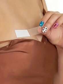 36片双面胶带，防水透明胶带，吊带背心固定贴，双面胸罩胶带，连衣裙胸部保护贴，防止走光，适用于衣物、身体、围巾、化妆品，适用于所有面料和肤质，男女通用 - 袋裝 - 查看 2