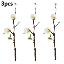 Bộ 3/6/10 bông hoa mộc lan nhân tạo, bó hoa mai nhân tạo, hoa mai trắng, những bông hoa sống động như thật dùng để trang trí nhà cửa, đám cưới, nhà bếp, văn phòng, DIY, bình hoa, bàn ăn, quà tặng ngày Valentine. - Nhiều màu - Xem 9
