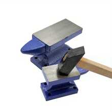 Bộ 1/2 đe sắt dùng trong chế tác trang sức - Dụng cụ làm trang sức, búa đầu tròn nhập khẩu bền bỉ được xử lý nhiệt, dụng cụ rèn kim loại. - Nhiều màu - Xem 6