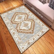 1pc Nordic Style Area Rug With Elegant Floral And Geometric Patterns, Suitable For Bedroom, Living Room Or Home Office Decor, Elegant Home Accessory | Rug, Living Room Carpet - Multicolor - View 39