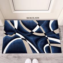 1pc Modern Geometric Area Rug, Black And Red Fashionable Home Decor Carpet, Abstract Art Pattern Floor Mat, Living Room Bedroom Rug, Entryway Doormat Christmas Decor Kitchen Rug - Multicolor - View 14