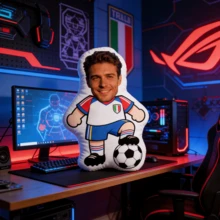 1 chiếc gối tùy chỉnh - Gối tựa mặt cá nhân hóa - Thủ môn bóng đá. Độc đáo, thoáng khí, phù hợp cho Nữ, Nam, Bạn trai, Bạn gái, Bố, Mẹ, Gia đình, Bạn bè, Kỷ niệm, Ngày của Mẹ, Sinh nhật, Ngày Valentine, Giáng sinh, Halloween, Lễ tốt nghiệp, Ngày của Cha, Đám cưới, Nội trợ, Ghế sofa, Giường, Xe hơi, Phòng trà, Phòng ngủ, Phòng tắm, Phòng khách, Phòng ăn. - Nhiều màu - Xem 10