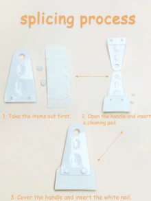 1pc Handheld Blind/Window Cleaner, Vent Cleaner, Removable Microfiber Duster Cover, Suitable For Air Conditioner, Car Vent, Electric Fan Slot, Home, School, Hotel, Christmas Cleaning Tool (2pcs/1pc Optional) - Multicolor - View 9