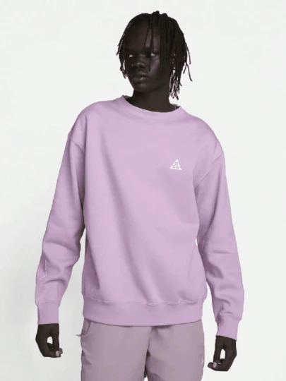  Nike ACG Series Solid Color Logo Embroidered Pullover Long-Sleeve Sweatshirt, Unisex Style, Couple Style