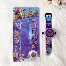1pc K-POP Projection Watch - Press The Button To Focus And Project Anime Images, With Digital Display Screen - View 2