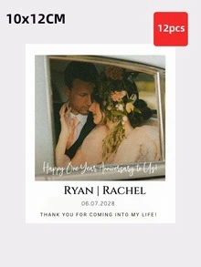 1-12 Pcs Custom Wine Bottle Labels Suitable For Weddings, Bridal Showers, Newlyweds, Couples, Special Events, And Holiday Parties. Waterproof Personalized Text Stickers; Can Be Used As Bridesmaid Champagne Labels, Bridesmaid Wedding Party Invitation Labels, And The Mini Version Can Also Be Used As A Creative Bridesmaid Gift Box. - Multicolor 1 - View 27