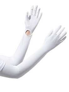 Summer UV Protection Arm Sleeves For Women, Thin Long Outdoor Cycling Sun Block Sleeves, Touchscreen Cooling Arm Covers,Travel,Festival - A - View 18