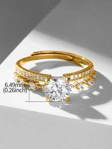 1pc 925 Sterling Silver Four-Claw Open Ring, Daily Commute Accessory, High-Quality Women's Ring, Exquisite Jewelry Gift - Four Claw Open Ring - View 8