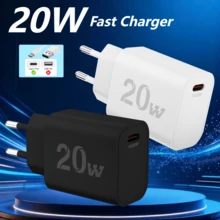 20W USB-C PD Fast Charger, Compatible With IPhone 16/15/14/13/12 Plus Pro MAX Mini, Galaxy S24/23/22 And Other Smartphones, USB-C Port - EU C Type Plug(220-240V) - View 2