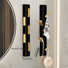 创意隐形挂钩，新型垂直穿孔壁挂式衣架 - 彩色 - 查看 11