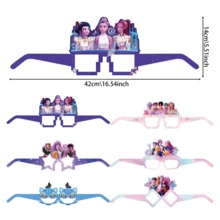 12 piezas Gafas de cosplay de Demon Slayer - Juego de gafas de disfraz de personaje divertido, adecuado para cumpleaños, suministros de fiesta de anime, accesorios para fotos de grupo - Ver 6