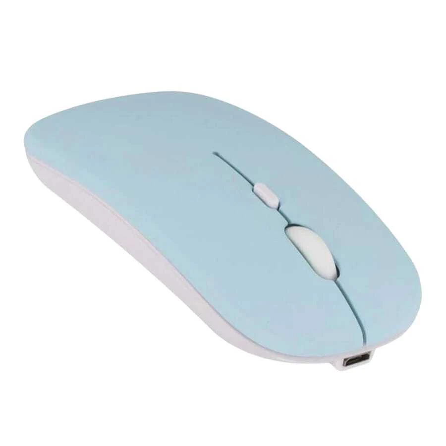 Rechargeable Wireless Mouse With RGB LED, 2.4GHz, Ultra Slim Optical RF-6800C - Azul - Ver 1