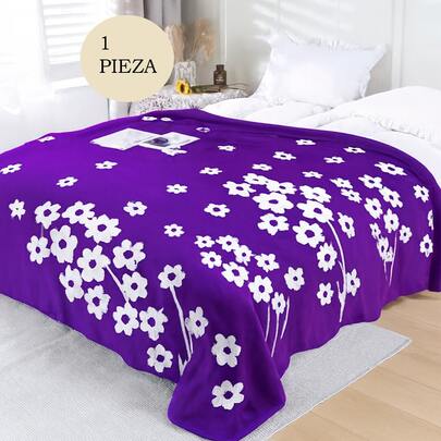 1 FRAZADA DELGADA ESTAMPADA EN TAMAÑO MATRIMONIAL CON MEDIDAS DE 180X220CM. VARIEDAD DE COLORES MAXIMA SUAVIDAD
