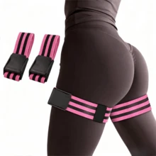 1 Pair Adjustable BFR Training Bands For Hips And Glutes, Blood Flow Restriction Bands For Women/Men, Occlusion Resistance Bands For Glute, Squat, Thigh Exercises, Best Fabric For Glute, Squat, Thigh Workouts - Multicolor - View 6