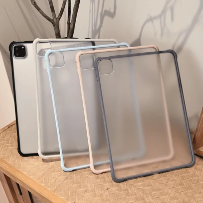 Funda protectora plana mate y esmerilada, adecuada para la funda protectora de la tableta de la 11.a generación, funda protectora A16, cojín de aire anti-caída, mate anti-huellas dactilares, minimalista y de moda, adecuada para la funda protectora de la 10.a generación, adecuada para la funda protectora de la 9.a generación de 10.2 pulgadas, 8.a generación de 10.2 pulgadas, Air 11(M3), Air 11(M2)