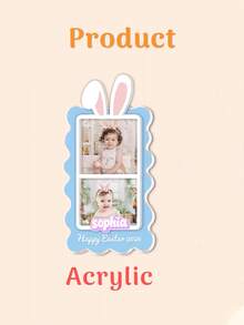 Customized Rabbit Easter Basket Tags, Customized Rabbit Name Tags, Children's Easter Name Tags With Photos, Customized Easter Car Sun Visor, Easter Gifts, Holiday Gifts - Multicolor 5 - View 12