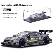 Burago 1:43 Scale Mercedes-Benz C63 DTM Alloy Diecast Racing Car Model, Rally Car With Base And Display Box, Static Miniature Car, Mercedes-Benz Simulation Toy Car Collection Gift For Men - Multicolor - View 9