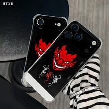 Esta funda negra con estampado de diablo es compatible con diversos modelos de teléfono, como OPPO Reno 16E/15/14/13/12/11/PRO/PLUS/PROMAX/MINI, S/A/M/NOTE, S/G/EDGE/E, Transition Spark/HANTOM/CAMON/INFINIX, Honor 400/PLAY/X/Y, OPPO Reno/A/F, OPPO Reno 14/Redmi/POCO/NOTE, etc. Transparente, sencilla, elegante y duradera, está hecha de TPU. Es ideal para celebraciones como San Valentín, Halloween y Navidad, y es ideal para uso personal o como regalo. - transparente - Ver 8