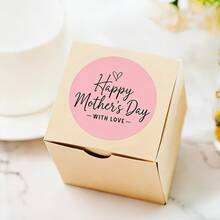 Custom Mother's Day Heart Pattern Sticker Design, Perfect For Mother's Day Gifts To Mothers Or Female Elders - Expressing Gratitude And Blessings Stickers, Wedding Stickers, Packaging Stickers, Envelope Stickers, Box Stickers, Bottle Cap Stickers, Gift Stickers, Souvenirs Stickers, Phone Stickers, Stationery Stickers - Mother's Day Stickers - View 5