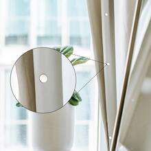 4/8 cặp kẹp rèm tròn màu bạc, khóa hút mạnh mẽ giúp cố định rèm, ngăn ánh sáng lọt vào, khóa kim loại có thể tháo rời, điều chỉnh độ rộng của dây buộc, giữ cho rèm cửa luôn đóng kín, thích hợp cho rèm cửa nhà, phòng ngủ, văn phòng và các loại rèm khác. - nhiều màu - Xem 3