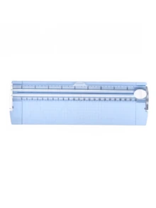 Cortador de papel A4 portátil de plástico, herramienta de corte de fotos mini, cortador de papel manual de escritorio con hoja deslizante, de vuelta a la escuela, útiles escolares - Unitalla - Ver 8