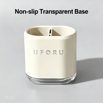 No Drill Wall Mounted Storage Box, Multi-Function Chopstick Holder & Toothbrush Cup Organizer, Dual Use Desktop & Wall Hanging Storage Box