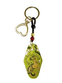 1个波西米亚风白羊座金牛座钥匙扣，金属珐琅酒店钥匙链，送给家人、朋友、同事、伴侣的完美生日礼物 - 掛繩星座 - 查看 6