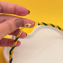 Women's Choker Necklace, São Francisco Copa Brasil - Gold - View 6