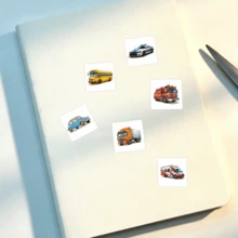 Car Party Stickers -500 Cute Car Stickers For Birthday Party Supplies, Gift Bags, Gift Packaging, And Small Business Packaging In One Roll - CX-16 (500pcs) - View 5