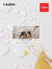 1-12 Pcs Custom Wine Bottle Labels Suitable For Weddings, Bridal Showers, Newlyweds, Couples, Special Events, And Holiday Parties. Waterproof Personalized Text Stickers; Can Be Used As Bridesmaid Champagne Labels, Bridesmaid Wedding Party Invitation Labels, And The Mini Version Can Also Be Used As A Creative Bridesmaid Gift Box. - Multicolor 1 - View 35