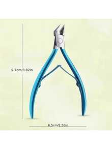 1pc Stainless Steel Cuticle Nipper, Manicure Pedicure Foot Care Tool, Ingrown Nail Clipper - A - View 2