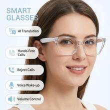 SENBONO AI Translation Smart Glasses, These Glasses Allow For High-Definition Audio, Music Playback Control, Hands-Free Call, Making It Easy To Listen To Music And Manage Calls With Built-In Microphone, Fashion Glasses Suitable For Office, Business, Travel, Wireless Glasses Earphones - View 8
